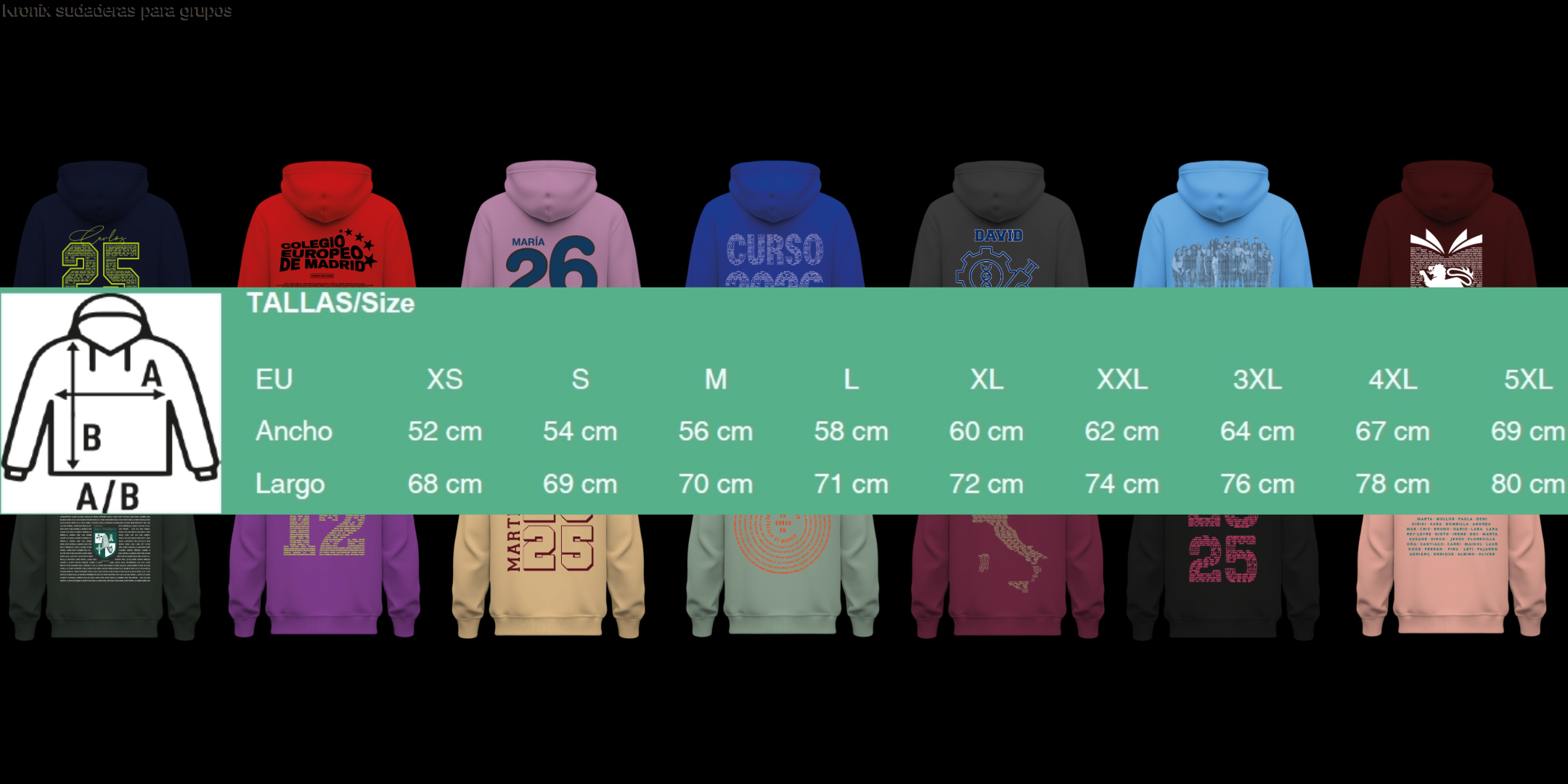 "Organizar las tallas del grupo es un trabajo en fin de curso. Desde la S a la XL, asegurándonos de que cada compañero tenga su sudadera perfecta. ¡La cuenta atrás para ver el resultado final ha empezado! #Tallas #SudaderasDeGrupo #Organización #Promo"